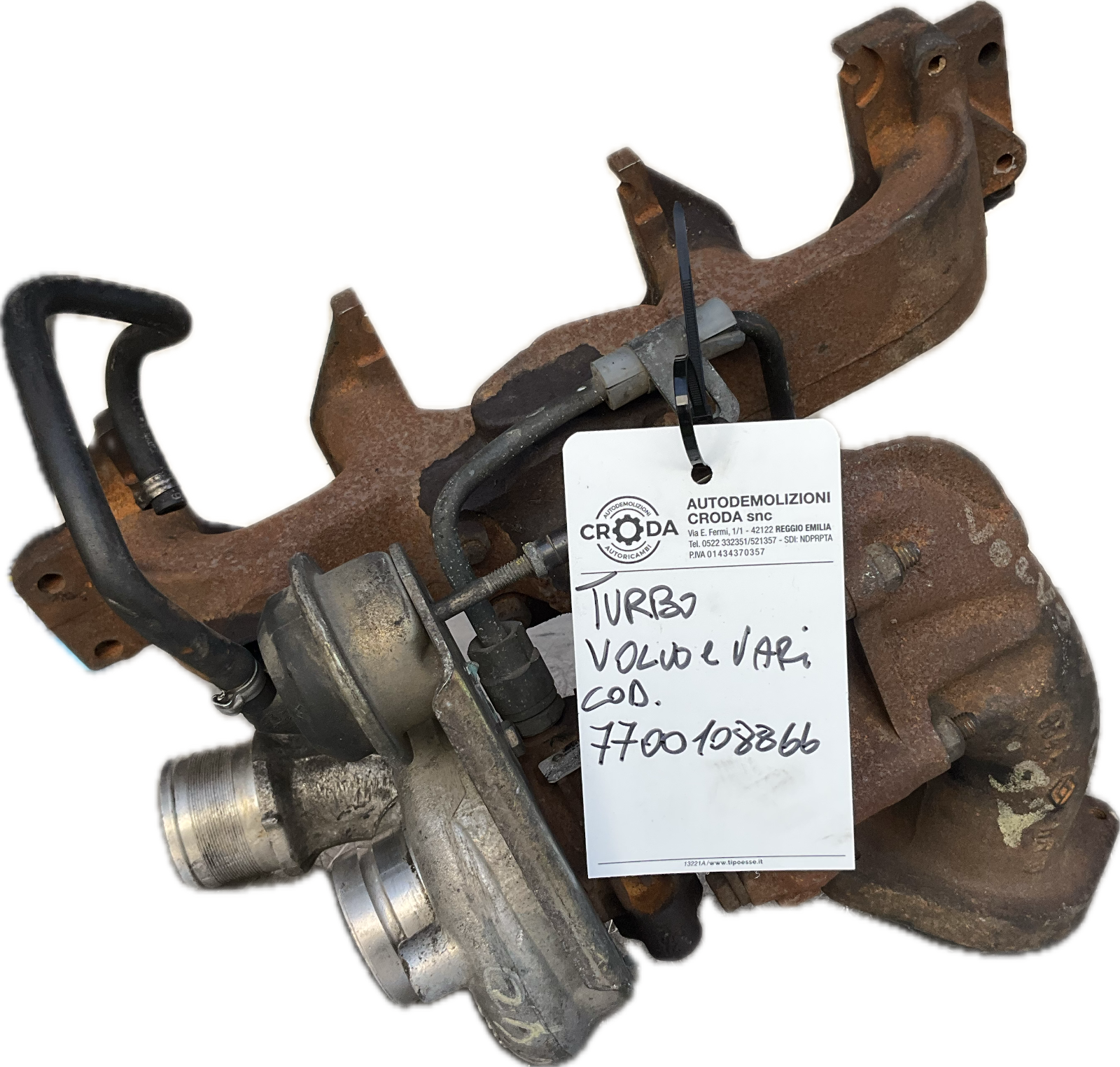 Turbo turbina per modello RENAULT VOLVO codice ricambio: 7700108866 usata