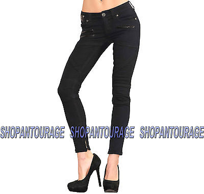 Affliction Raquel Avenge Black 111SK058 Skinny Denim Jeans for Women