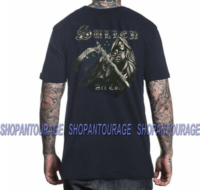 Sullen Marina Reaper SCM3106 Short Sleeve Graphic Tattoo Skull T-shirt For Men