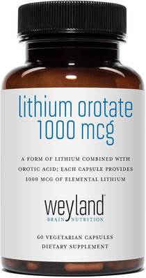 Lithium Orotate   1000 Mcg of Elemental Lithium per Vegetarian Capsule