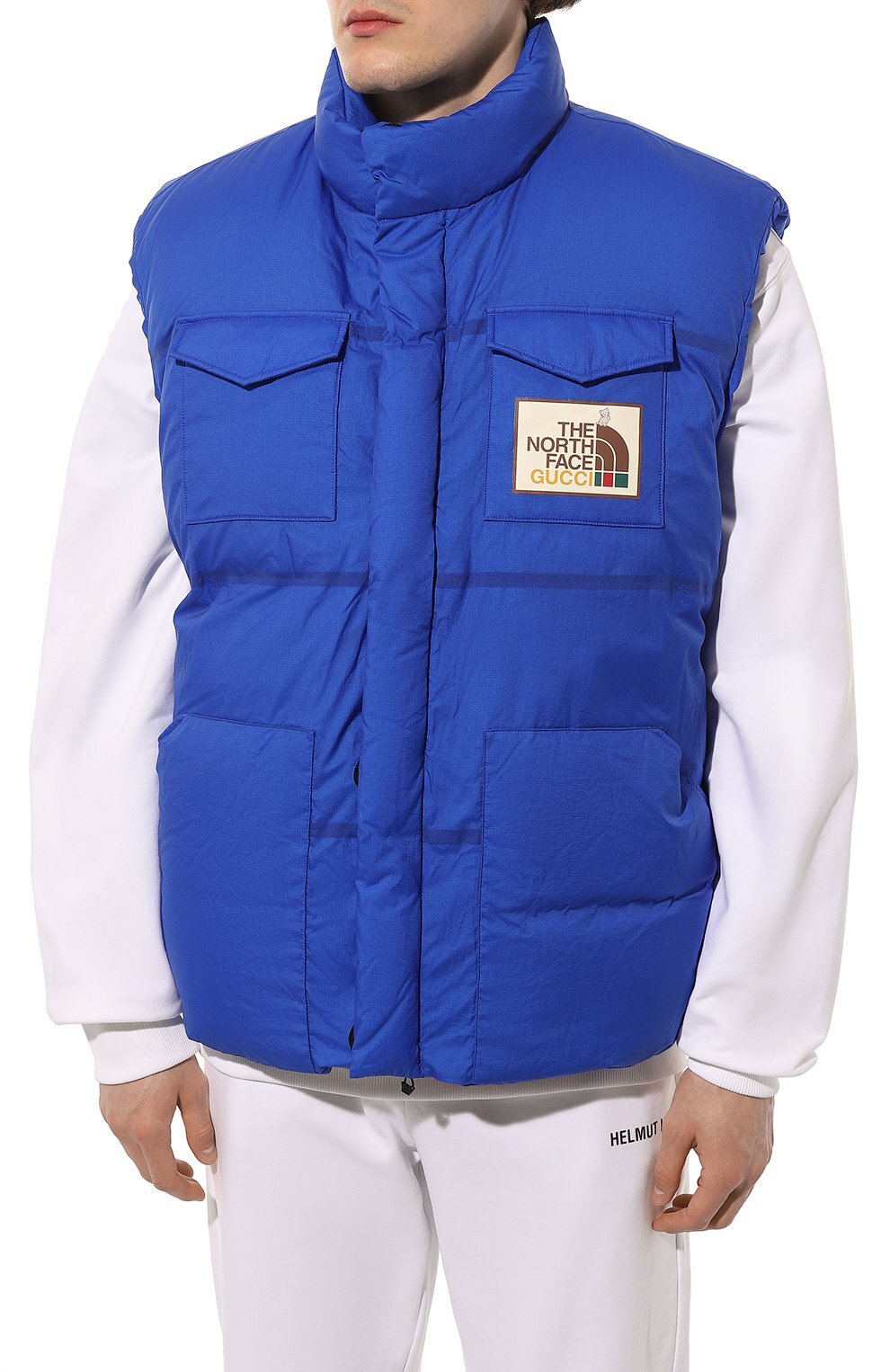 Authentic Men's The North Face X Gucci Blue Ripstop Down Authentic Men's The North Face X Gucci Blue Ripstop Down