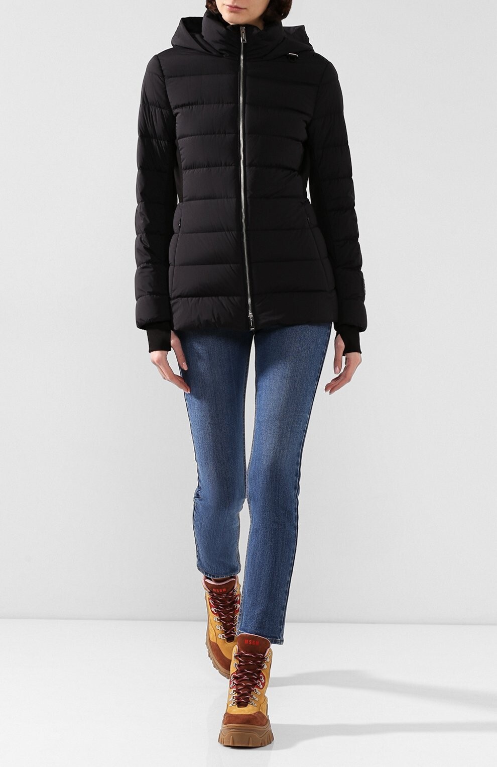 Pre-owned Burberry $1350  Newbridge Black Hooded Quilted Down Short Parka Puffer Coat S