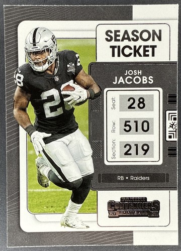 PANINI NFLカード DONRUSS ELITE JOSH JACOBS OAKLAND RAIDERS 68/75 #TC-JJ1 送料無料 中古 IT1 s-l400.jpg