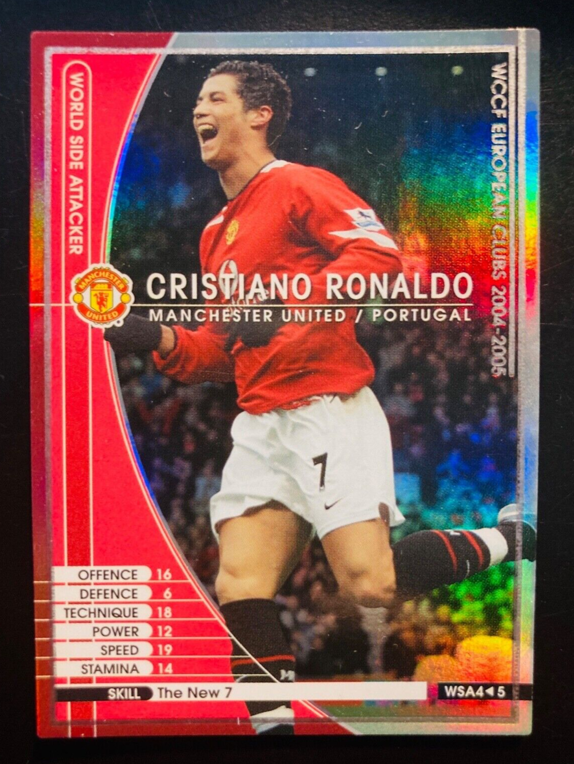 WCCF 2004-2005 黒 クリスティアーノ・ロナウド 英語版8.5