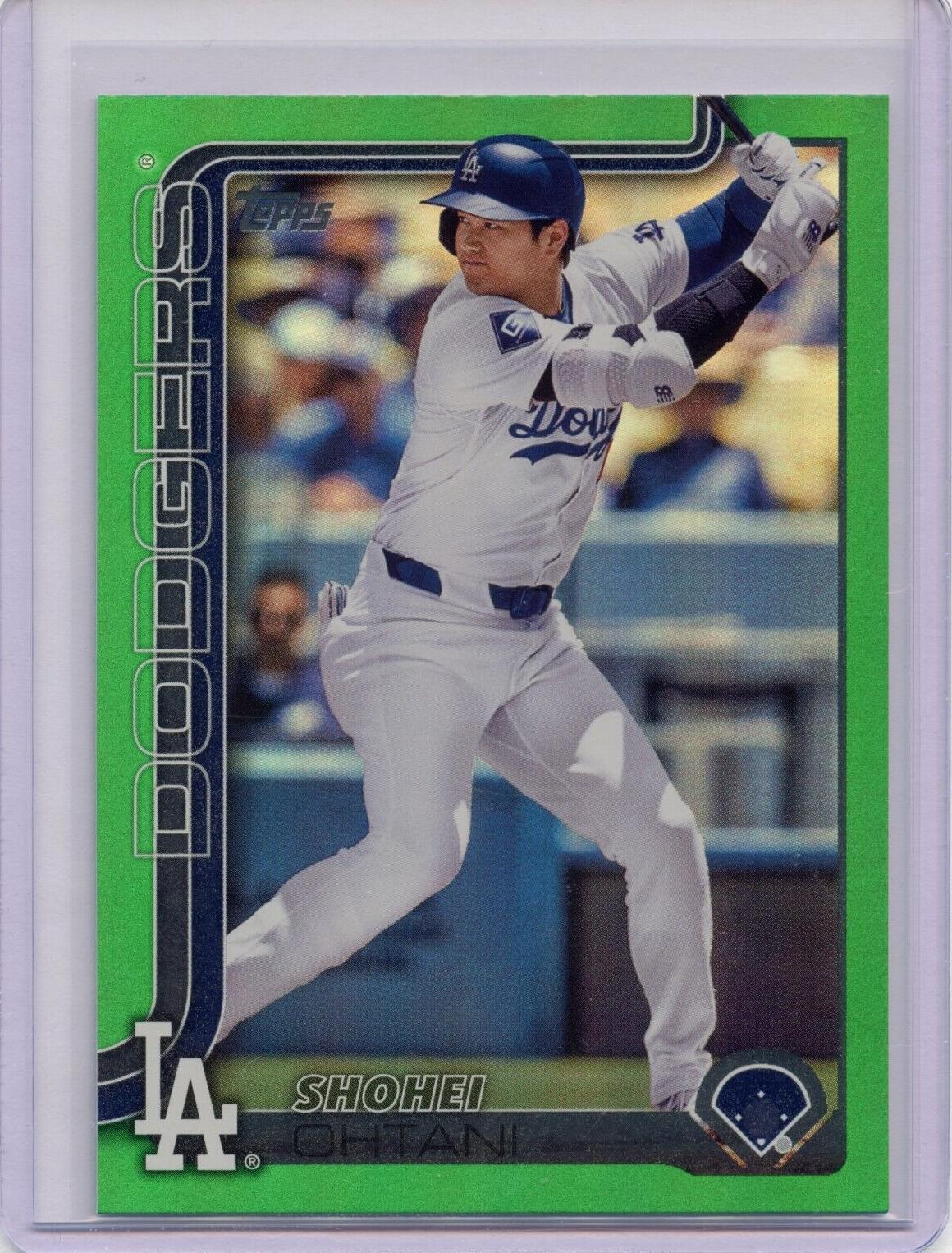 大谷翔平 2022 Topps1st Edition Green Foil Shohei Ohtani 2022 Topps #1 Green Foil /499 Price Guide