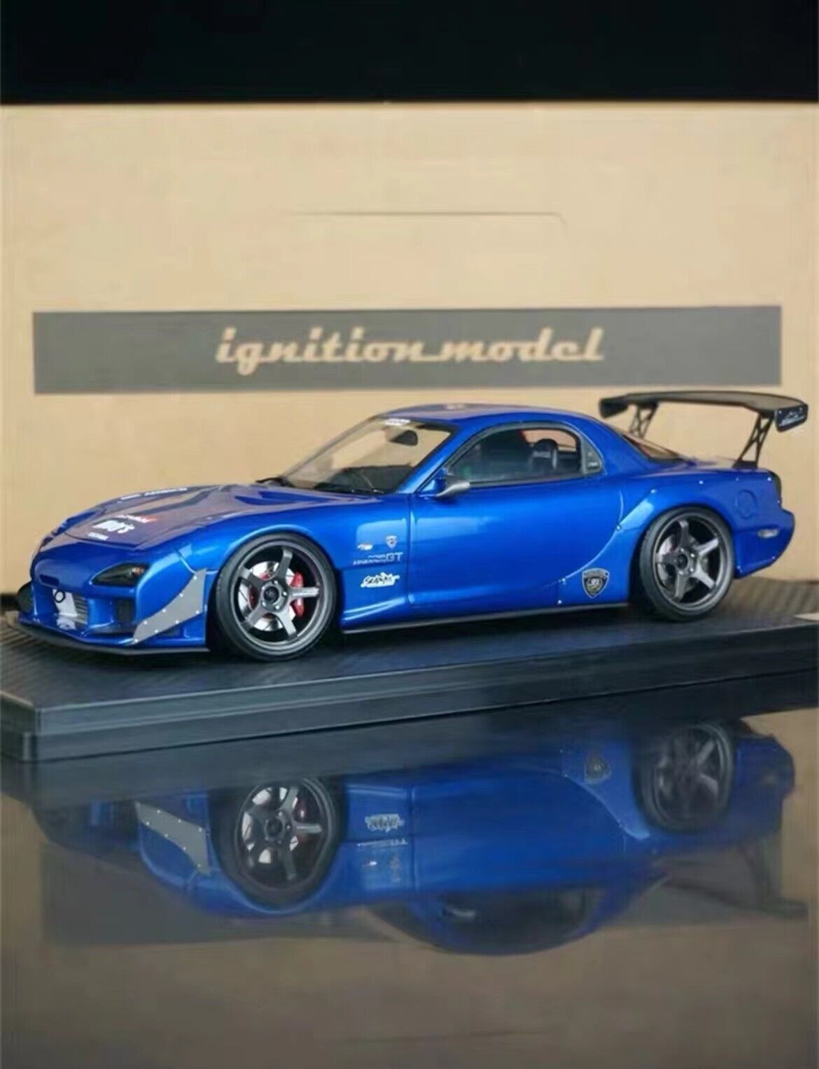 Ignition Model 1/18 FEED Mazda RX-7 (FD3S) 魔王 Blue Ignition Model 1/18 FEED Mazda RX-7 (FD3S) 魔王 Blue