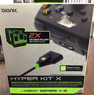 Bionic Xbox Series X/ S Hyper Kit X (2 Hi cap Batteries, Cord)