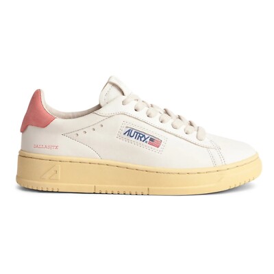AUTRY ADLW NG04 DALLAS sneakers da donna in pelle colore Bianco Rosa