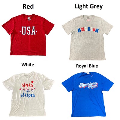 Женская футболка с коротким рукавом и графическим рисунком Spirit Of America Womens Patriotic Americana