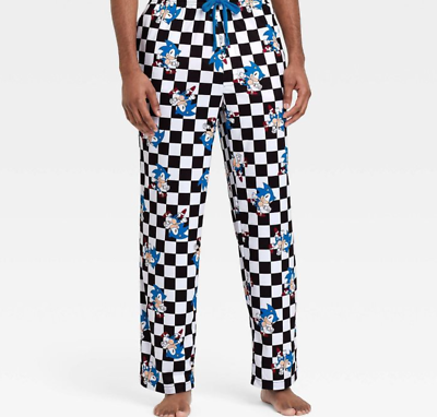 Mens Sonic The Hedgehog Pajamas Pants S M L XL XXL Lounge Sleep