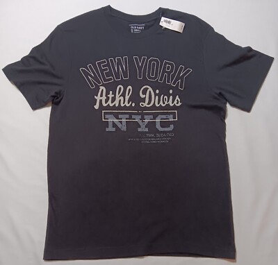 Women's Old Navy New York Athl. Divis. NYC Black S/S T-Shirt Size Small NWT