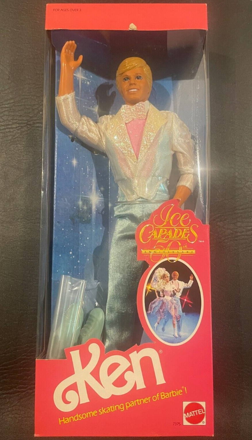Kain CDコレクション Vintage 1989 KEN Doll Ice Capades 50th Anniversary Barbie