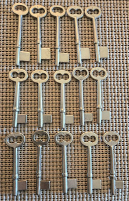 Lot of 15 Uncut Vintage Skeleton Keys