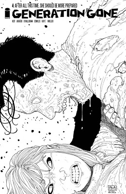 GENERATION GONE #4 CVR C WALKING DEAD #128 TRIBUTE OHALLORAN B&W VARIANT IMAGE