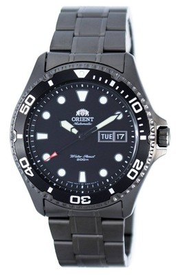 Pre-owned Orient Ray Raven Ii Automatic Day/date Rotating Bezel 200m Faa02003b9 Mens Watch