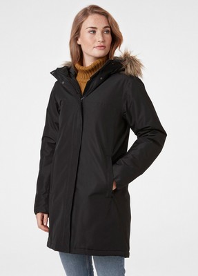 

Helly Hansen Aden Winter Parka Женская черная повседневная верхняя одежда куртка, Черный, Helly Hansen Aden Winter Parka