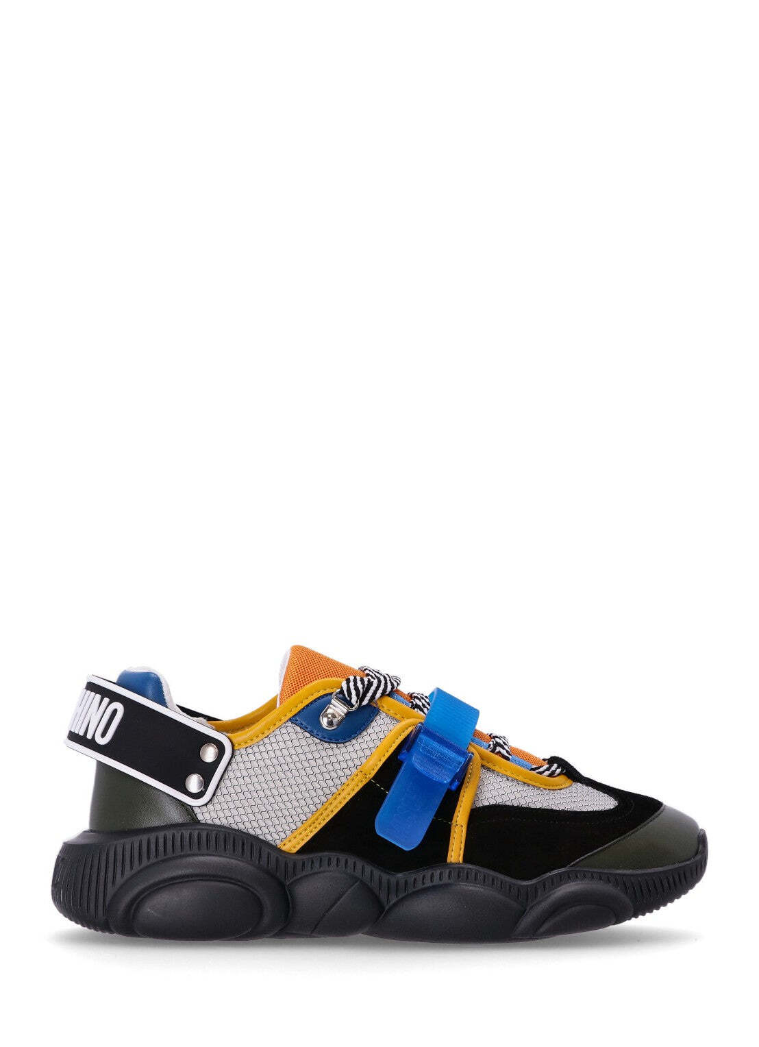 Pre-owned Moschino Men's  Couture Roller Skate Teddy Shoes Luxury Sneaker In Multicolor