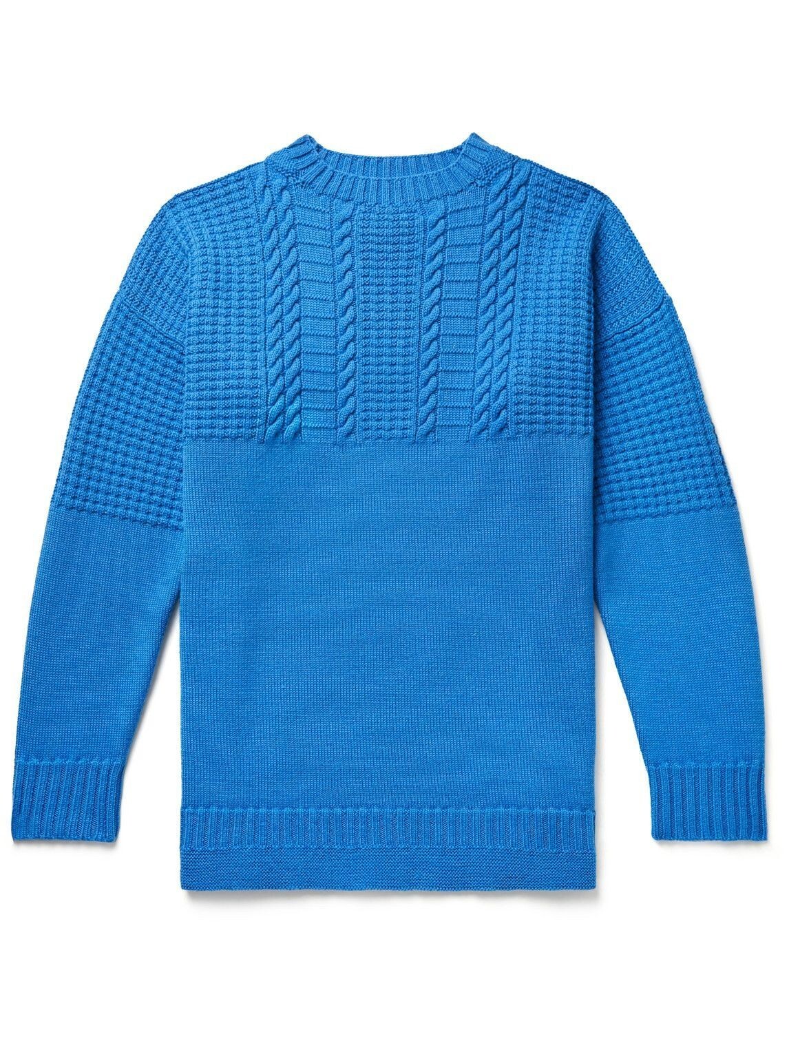 【送料&関税込】Maison Margiela Midnight Blue Wool Sweater Maison Margiela Midnight blue wool blend sweater for Men