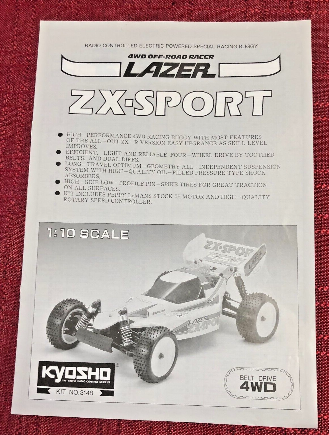 美品
Canterbury New Zealand All Blacks シャツ Kyosho VTG LAZER ZX-SPORT Kit No.31348 4WD Off-Road Assembly