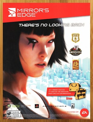 2008 Mirror's Edge PS3 Xbox 360 Print Ad/Poster Authentic Video Game Promo Art
