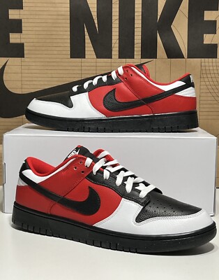 Nike Dunk Low ID By You Custom Chicago Bulls Theme Bred FN0569-900 Men s Size 12