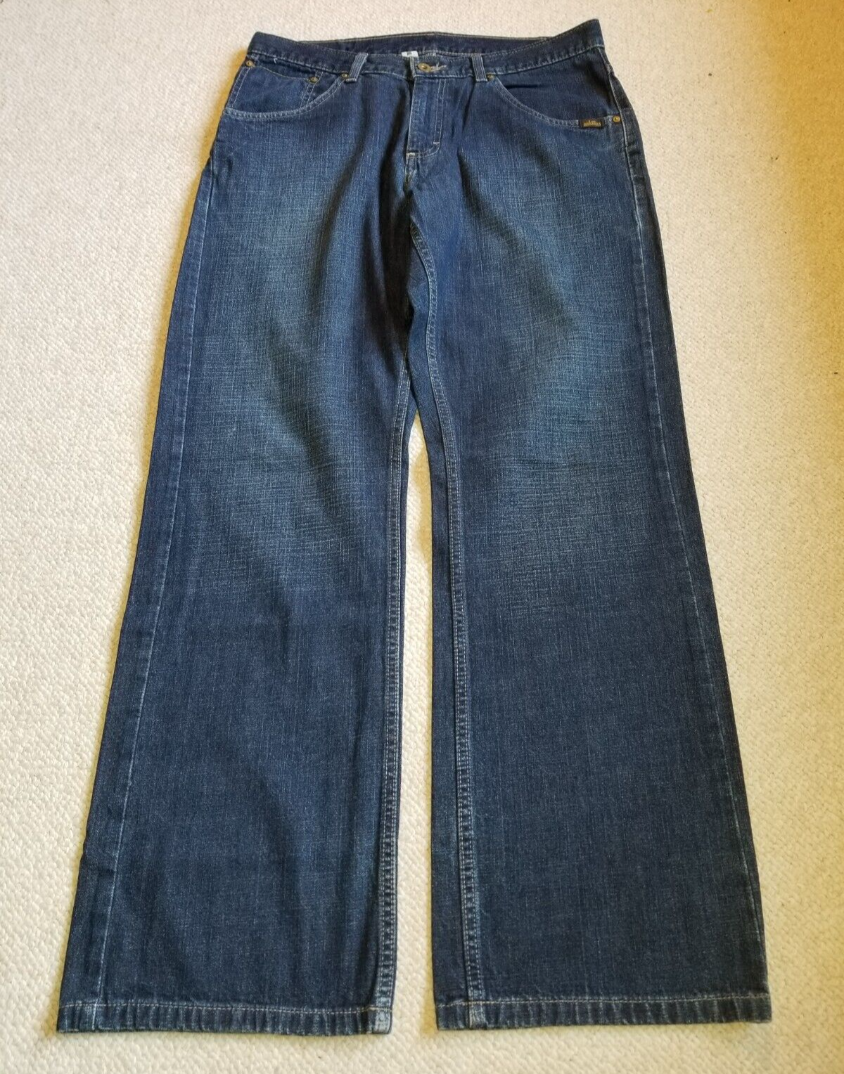 Mens Jeans-BUDDY LEE DUNGAREES-LAWTON-Registered-dk blue
