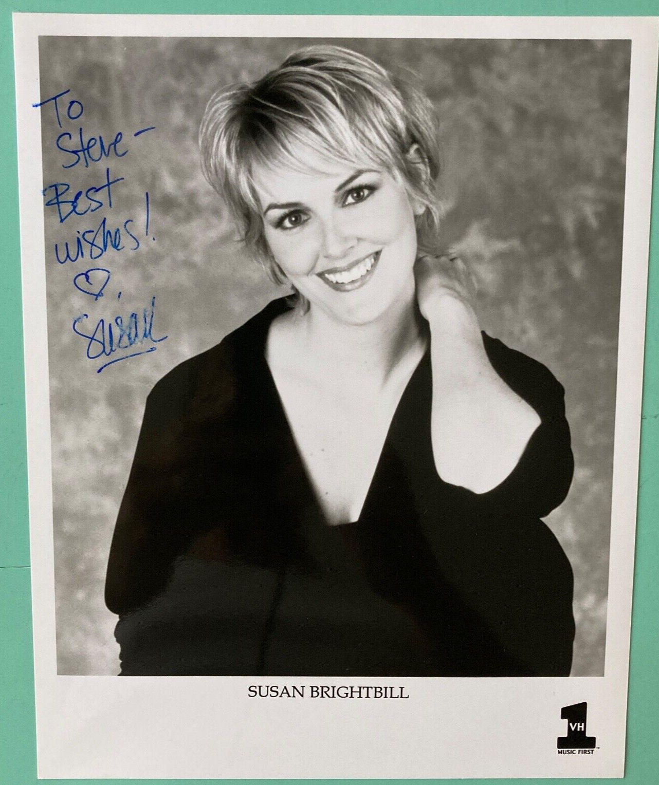 Susan Brightbill VH1 VJ Signed / Inscribed Photo 8”X10” B&W
