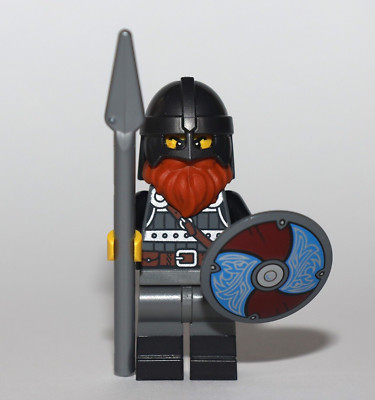 LEGO Viking warrior minifigure for set 21343, medieval castle and knight sets