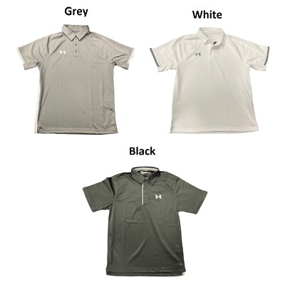

Under Armour Mens UA Rival Athletic Pullover Polo с короткими рукавами и воротником