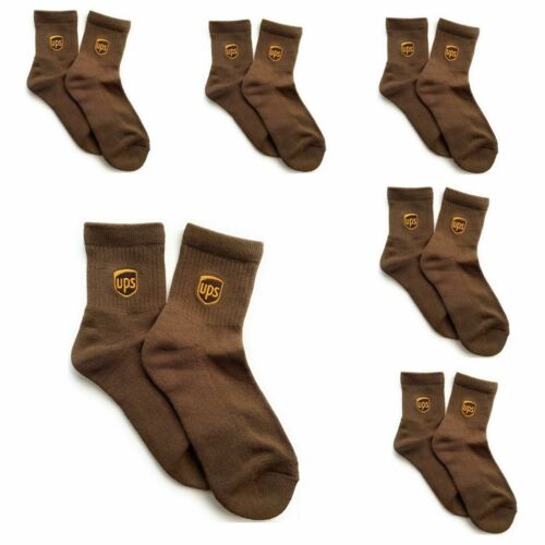 6 PAIRS UPS Socks ALL SIZES Ankle NEWEST DESIGN - United Parcel Service Socks