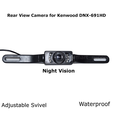 Rear View Camera Backup License Plate Night for Kenwood DNX-691HD DNX691HD