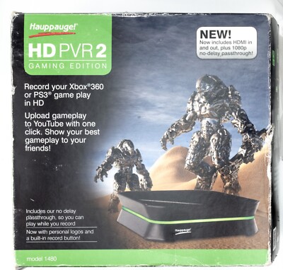 HD PVR 2 Gaming Edition Model 1480 Hauppauge XBox360 PS3 Open Box