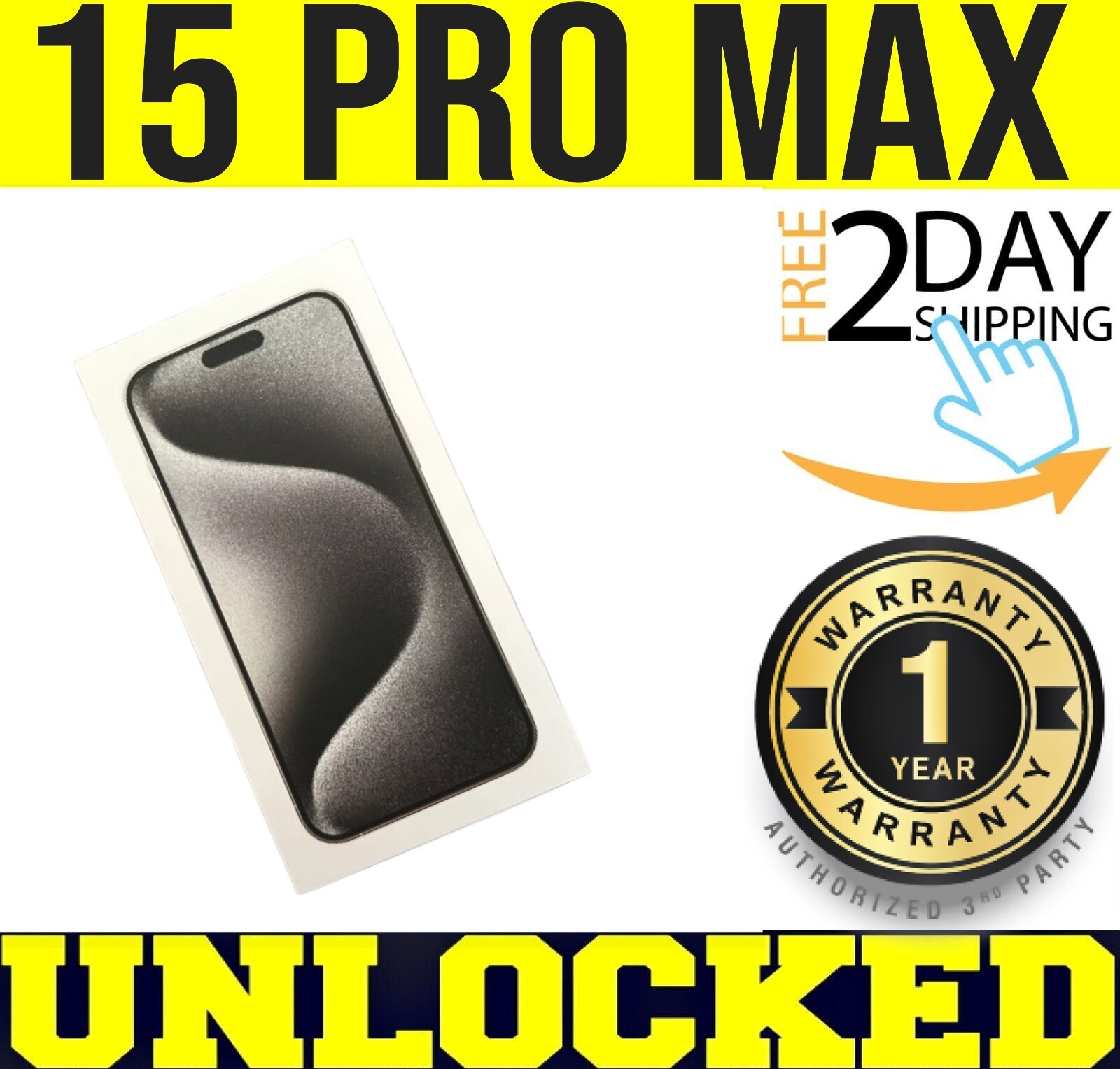 APPLE IPHONE 15 PRO MAX 256GB WHITE (FACTORY UNLOCKED APPLE IPHONE 15 PRO MAX 256GB WHITE (FACTORY UNLOCKED