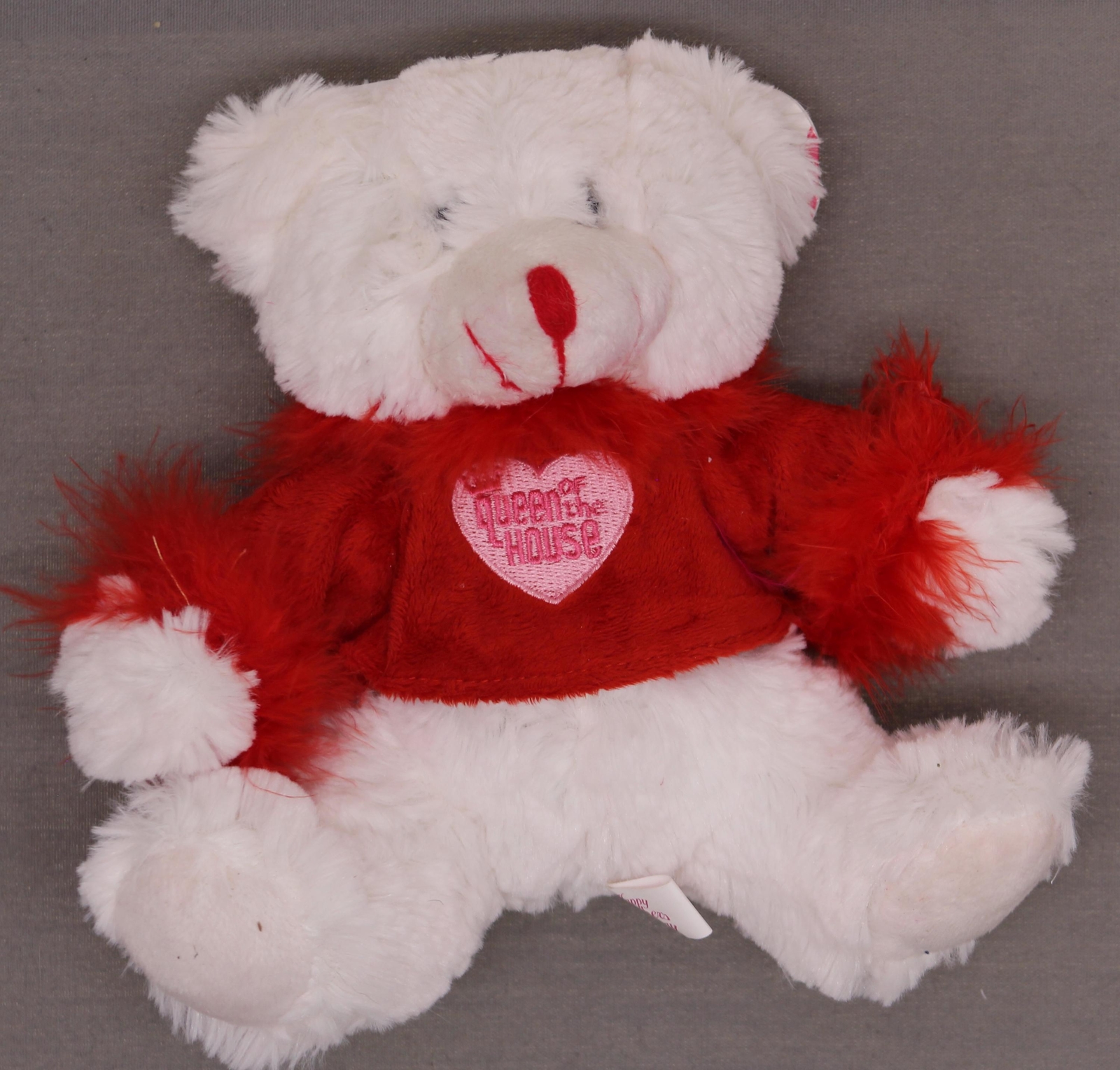 teddy bear red and white