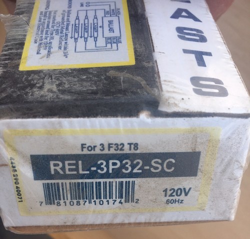 Advance Standard REL-3P32-SC Instant Start Electronic Ballast 120v F32T8 RS/IS