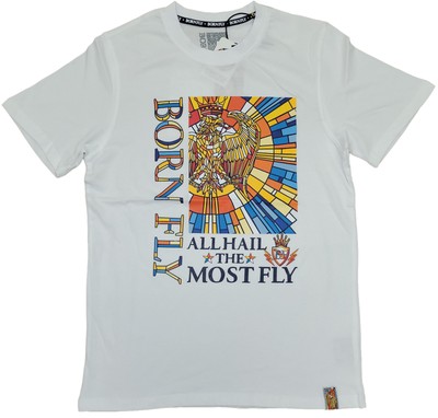 

Мужская футболка Born Fly White Shoutouts, White/multi-colored