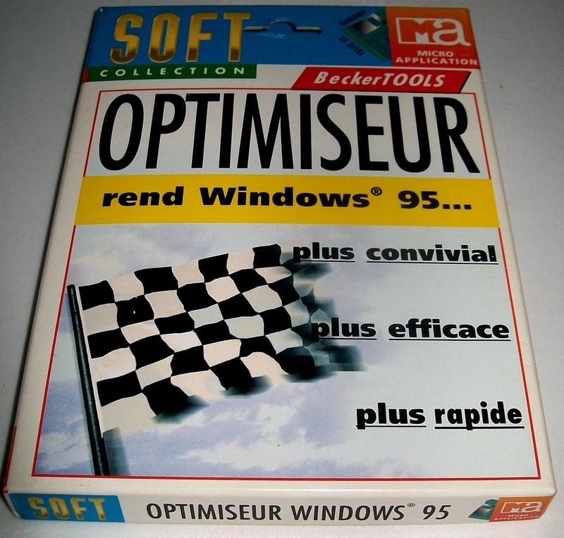 Optimiseur. Plus ColorÃ©+Fiable+AgrÃ©Able=Facile.     Windows 95. 