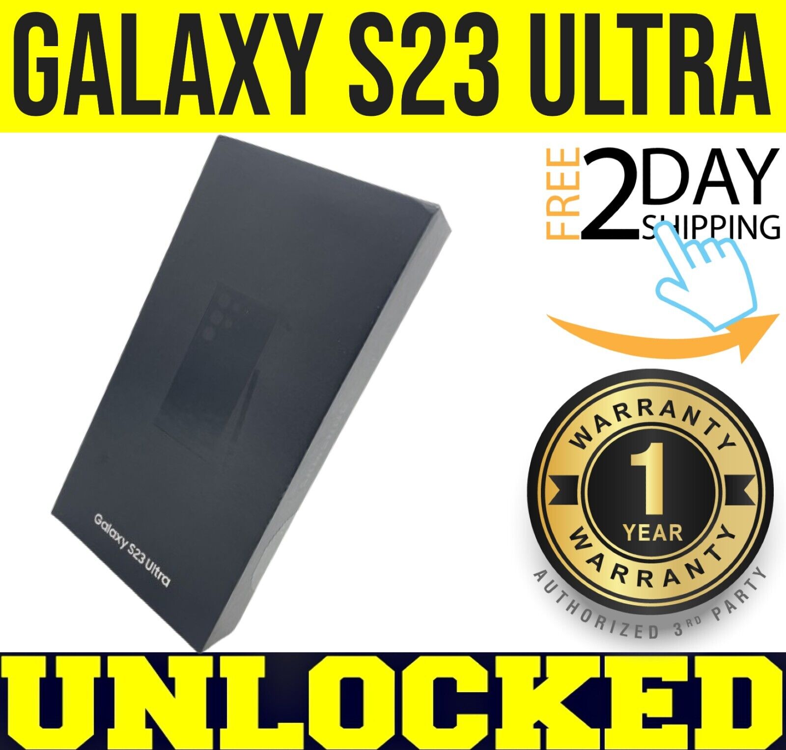 SAMSUNG GALAXY S23 ULTRA 5G S918U1 256GB BLACK (FACTORY SAMSUNG GALAXY S23 ULTRA 5G S918U1 256GB BLACK (FACTORY