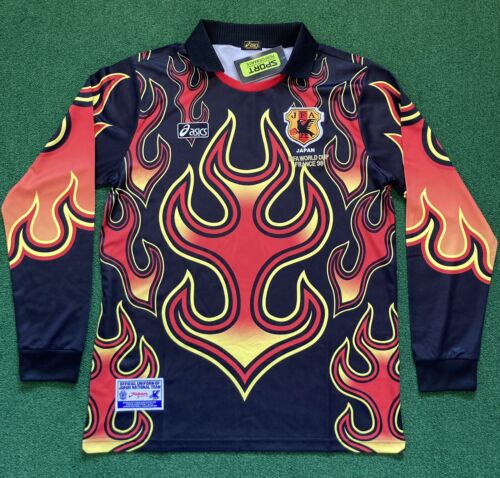 NWT Japan 1998 World Cup Goalkeeper Red Flame Long Sleeve NWT Japan 1998 World Cup Goalkeeper Red Flame Long Sleeve