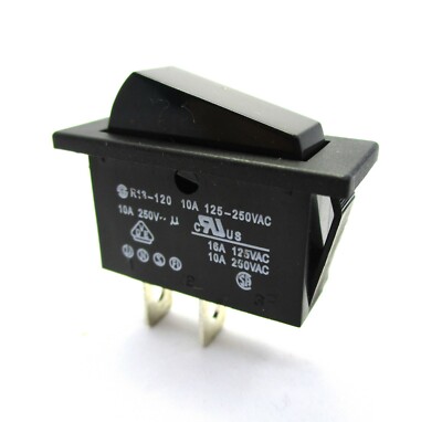 1pc SCI R13-120 SPST ON-OFF Black Rocker Switch 16A/125Vac 10A/250Vac