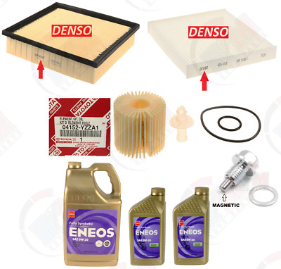 3pc Filter Tune Up Kit + 7 QTS ENEOS 0w-20 Oil + MAGNETIC for Toyota & Lexus