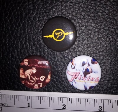 3 The Pixies Button Pins Badges Lot Indie Rock Frank Black