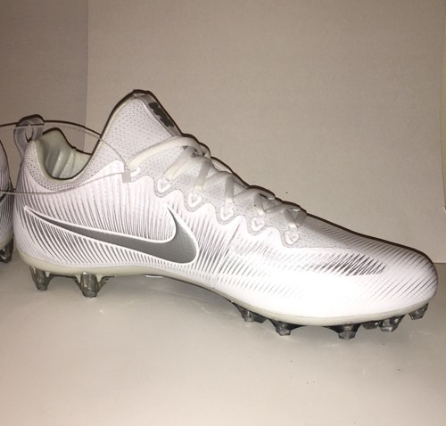 Nike Vapor Untouchable Pro Men's Football Cleats White Silver Size 15 833385-102