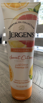 Jergens Essential Oil Collection Sweet Citrus Triple Butter Blend 7Fl oz New