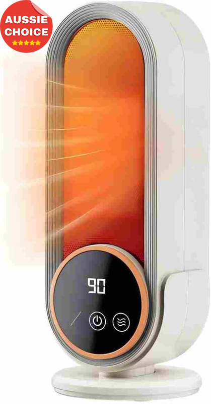 1200W Portable Ceramic Heater Fan Indoor Efficient Heating Timer AU Plug