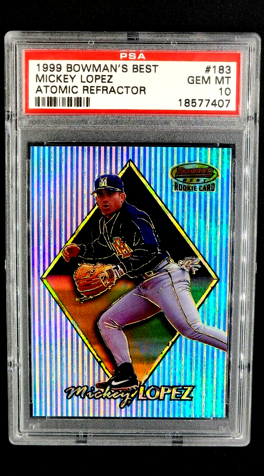その他 1999 Bowman's Best Atomic Garciaparra 1999 Bowman's Best Atomic Refractor 183 Mickey Lopez RC