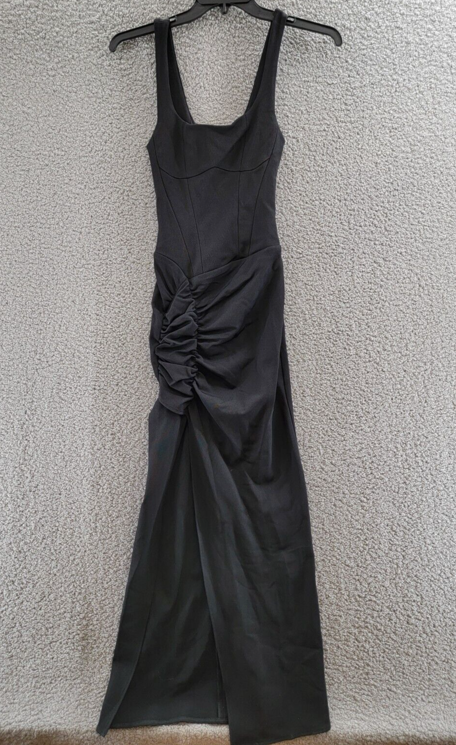 The Mannei Wishaw Ruched Maxi Dress Women's 34FR/2US Black
