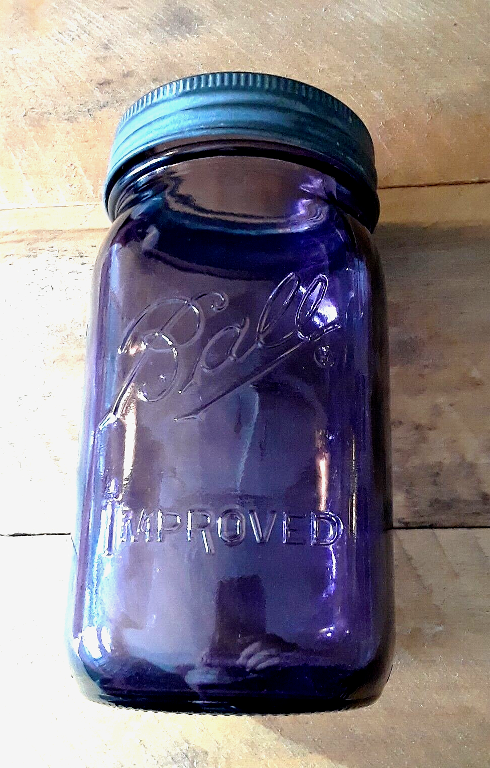 jar　0527 Ball Purple Quart Jar 100th Anniversary Vintage 1913