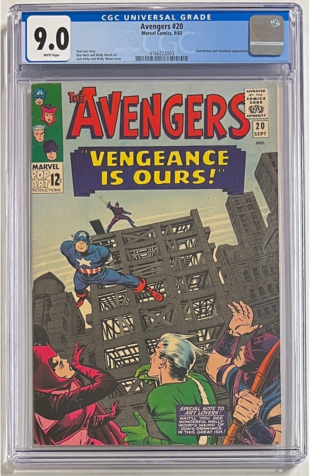Avengers #20 (1965) CGC 9.0 Marvel Comics FREE SHIPPING! | eBay