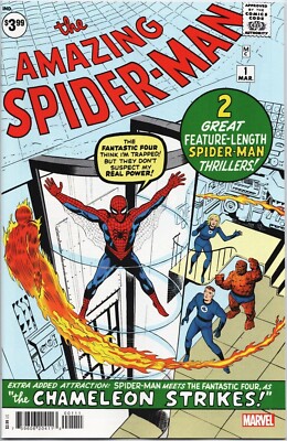 AMAZING SPIDERMAN 1 FACSIMILE VARIANT NM 2022 FAX REPRINTING 1963 ORIGIN